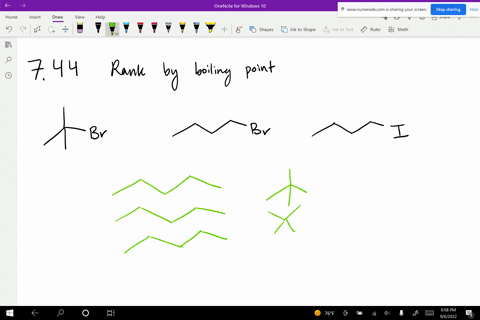 rank-the-following-alkyl-halides-in-order-of-increasing-boiling-point