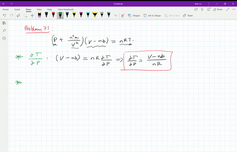 the-van-der-waals-equation-for-n-moles-of-a-gas-is-leftpfracn2-av2rightv-n-bn-r-t-where-p-is-the-p-3