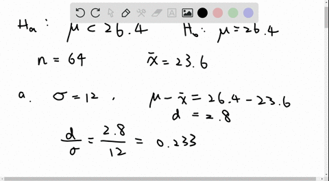consider-the-hypothesis-test-where-the-hypotheses-are-h_o-mu264-and-h_a-mu264-a-sample-of-size-64-is