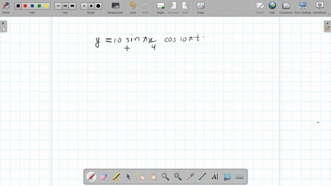 the-equation-mathrmy10-sin-pi-mathrmx-4-cos-10-pi-t-represents-a-stationary-wave-where-mathrmx-and-2