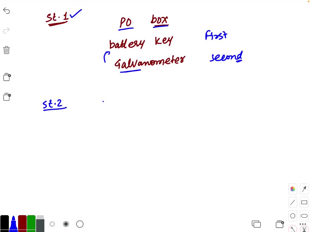 Statement 1 In Post Office Box experiment, the battery key is pressed