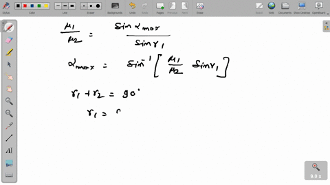 a-rectangular-glass-slab-a-b-c-d-of-refractive-index-mu_1-is-immersed-in-water-of-refractive-index-m