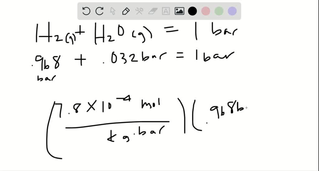 Solved: Hydrogen Gas Has A Henry's Law Constant Of 7.8 × 10−4 Mol Kg ∙ 