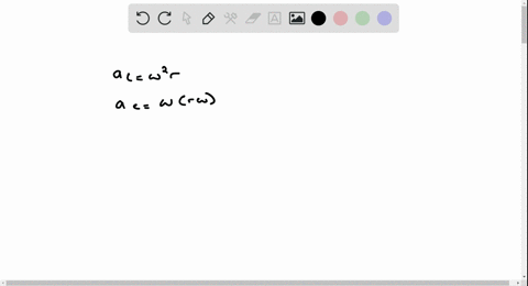 a-derive-an-equation-for-the-radial-acceleration-that-includes-v-and-omega-but-not-r-b-you-are-desig