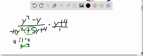 multiply-and-if-possible-simplify-fracy2-yy25-y4-cdoty4