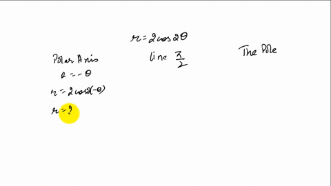 test-for-symmetry-with-respect-to-a-the-polar-axis-b-the-line-thetafracpi2-c-the-pole-r2-cos-2-theta