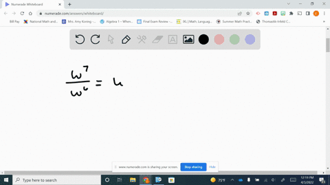 simplify-each-expression-write-the-answers-in-exponent-form-fracw7w6
