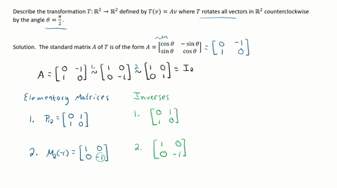 express-the-transformation-of-mathbbr2-corresponding-to-a-counterclockwise-rotation-through-an-angle