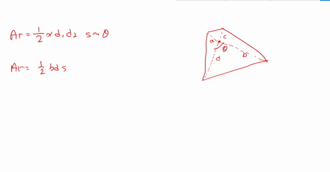 area-of-a-quadrilateral-prove-that-the-area-of-a-quadrilateral-is-one-half-of-the-product-of-the-len