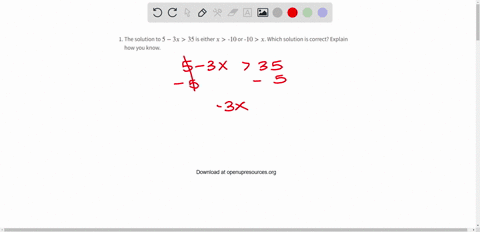 the-solution-to-5-3-x35-is-either-x-10-or-10x-which-solution-is-correct-explain-how-you-know