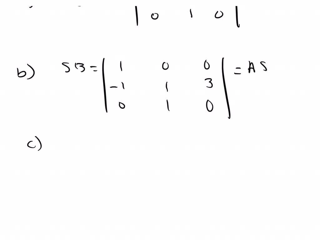 a. Find the change of basis matrix S from the basis 𝔅 considered in Exercise 11 to the standard