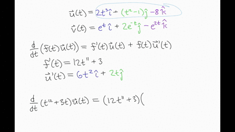 let-mathbfut2-t3-mathbfileftt2-1right-mathbfj-8-mathbfk-text-and-mathbfvtet-mathbfi2-e-t-mathbfj-e2-