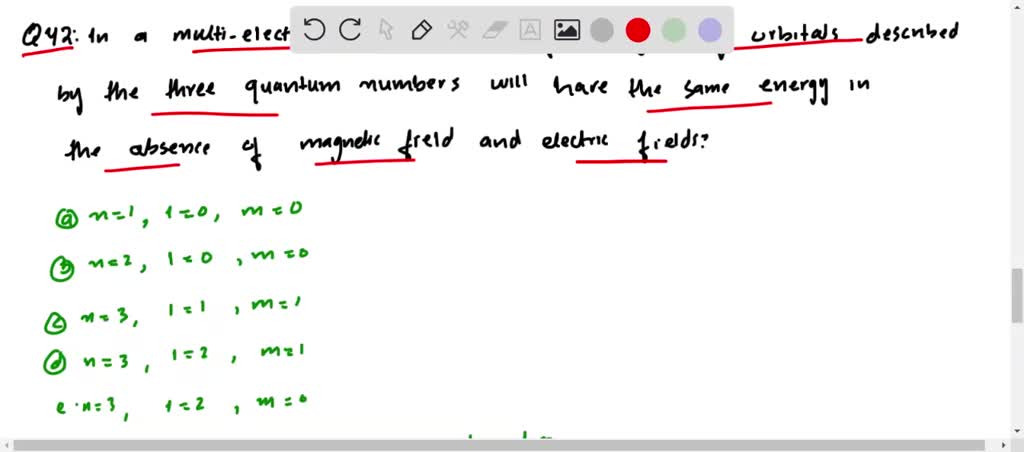 SOLVED:In a multi-electron atom, which of the following orbitals ...