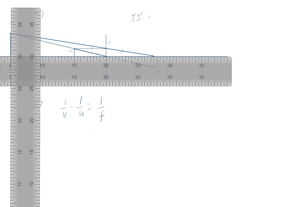 An object is placed 6 cm from a converging lens with a 5 cm focal