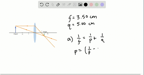 a-for-a-converging-lens-with-a-focal-length-of-350-mathrmcm-find-the-object-distance-that-will-resul