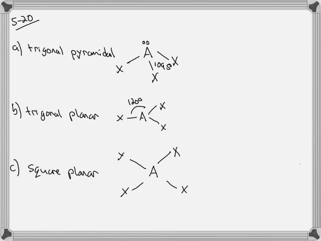 SOLVED: Rank The Following Molecular Geometries In Order Of Increasing ...