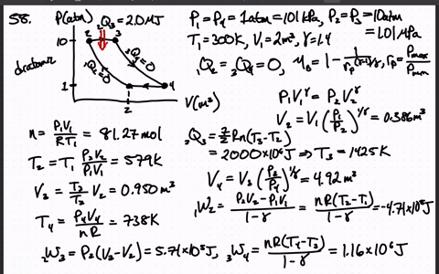 a-brayton-cycle-heat-engine-follows-the-cycle-shown-in-figure-p1958-the-heat-input-from-the-burning-