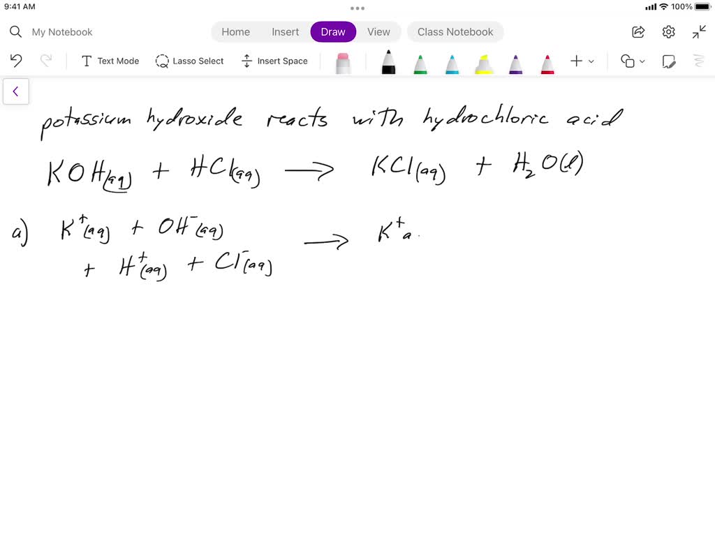 Solved Consider The Neutralization Reaction That Occurs Upon The