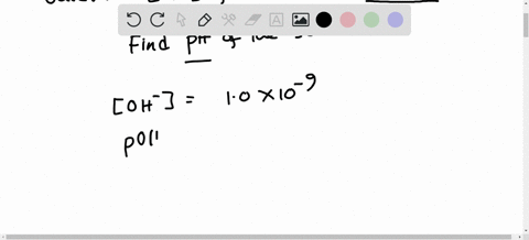 what-is-the-mathrmph-of-a-solution-that-has-a-hydroxide-ion-concentration-of-10-times-10-9-mathrmm
