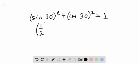 verify-that-sin-a2cos-a21-for-each-angle-measure-mathrmm-angle-a30circ