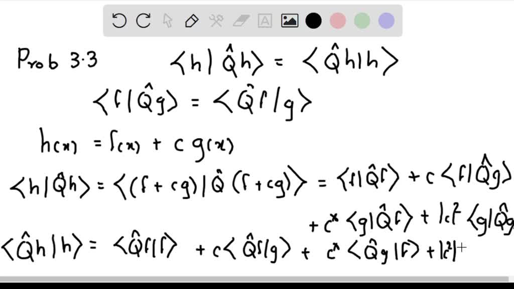 A Hermitian operator A⃗ is of ten defined as one that satisfies ϕ|Â| ϕ ...