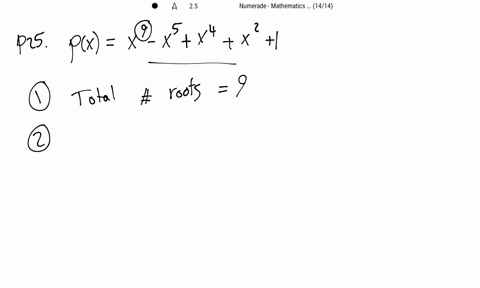 find-the-least-possible-number-of-imaginary-roots-of-the-polynomial-pxx9-x5x4x21