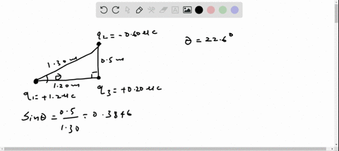 using-the-three-point-charges-of-example-163-find-the-magnitude-of-the-force-on-q_2-due-to-the-other