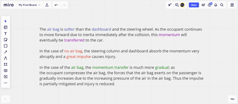 using-momentum-and-force-principles-explain-why-an-air-bag-reduces-injury-in-an-automobile-collision