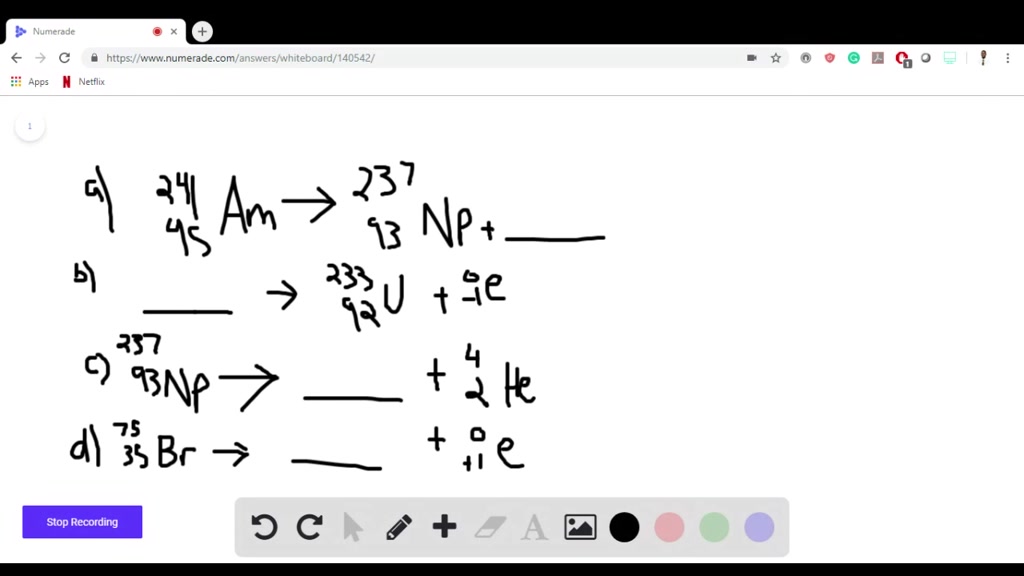 SOLVED:Fill In The Missing Particles In Each Nuclear Equation.