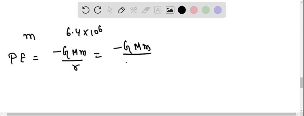 SOLVED:Potential energy of a satellite having mass ' m ' and rotating ...