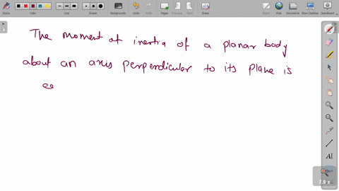 the-moment-of-inertia-of-a-___a___-body-about-an-axis-___b___-to-its-plane-is-equal-to-the-sum-of-it