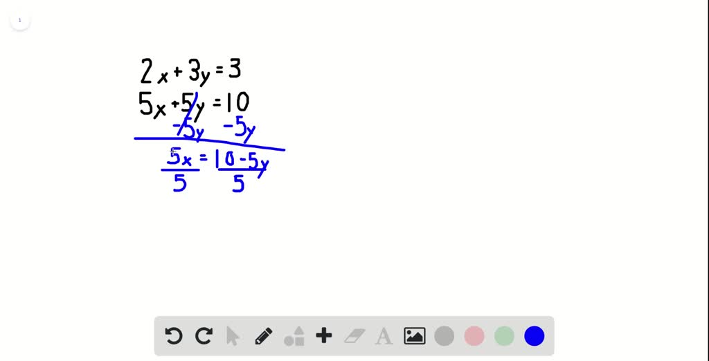 SOLVED:Choose a solution method to solve the linear system. Explain ...