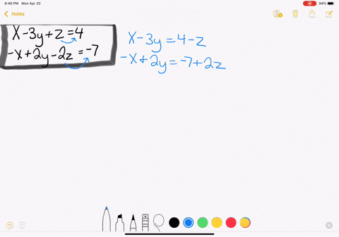 verify-that-each-system-of-equations-has-the-indicated-solution-leftbeginaligned-x-3-yz-4-x2-y-2-z-7