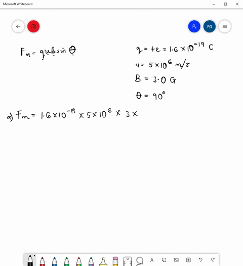 a-uniform-magnetic-field-b30-mathrmg-exists-in-the-chi-direction-a-proton-qe-shoots-through-the-fiel