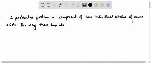 a-particular-protein-is-composed-of-two-individual-chains-of-amino-acids-the-way-these-two-chains-fi