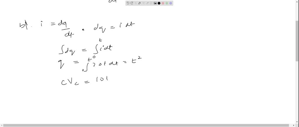 A $1.00 \mathrm{mH}$ inductor and a $1.00 \mathrm{mF}$ capacitor are connected in series. The current in the circuit is described by $I=20.0 t$, where $t$ is in seconds and $I$ is in amperes. Initially, the capacitor has no charge. Determine
a. the voltage across the inductor as a function of time, $\mathbf{h}$ the voltage across the capacitor as a function of time,
c. the time when the energy stored in the capacitor first exceeds that in the inductor.