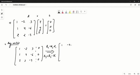 solve-the-sets-of-homogeneous-equations-by-row-reducing-the-matrix-leftbeginarrayrx-2-y3-z0-x4-y-6-z