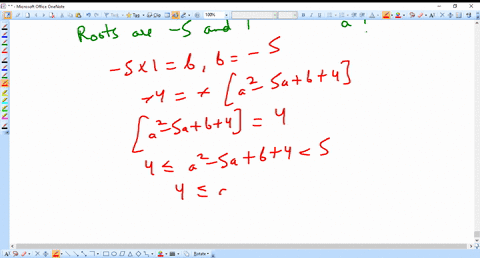 if-the-equation-x2lefta2-5-ab4right-xb0-has-roots-5-and-1-where-a-denotes-the-greatest-integer-less-