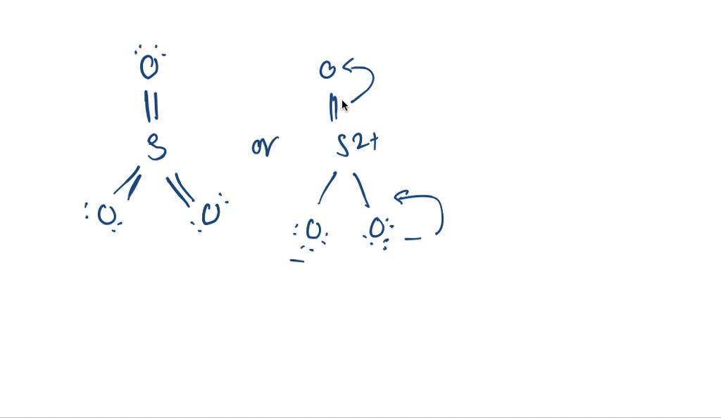 SOLVED: Some resonance structures show that sulfur dioxide exists' as ...