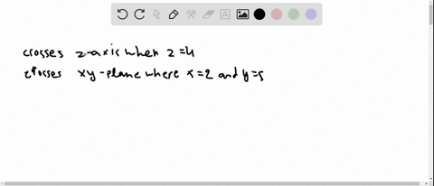 find-parametric-equations-for-the-line-the-line-crosses-the-z-axis-where-z4-and-crosses-the-x-y-plan
