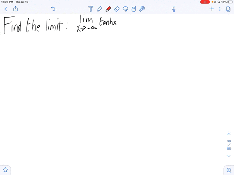 find-the-limit-lim-_x-rightarrow-infty-tanh-x