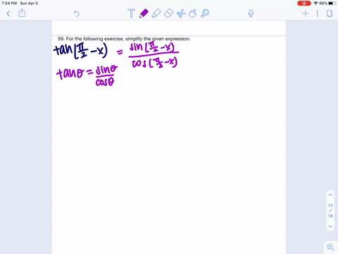 for-the-following-exercises-simplify-the-given-expression-tan-leftfracpi2-xright