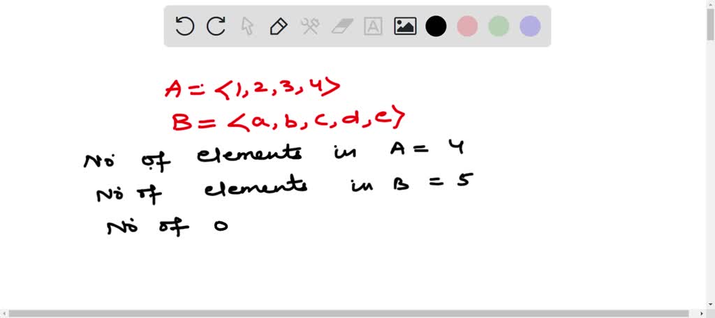 SOLVED:Let A={1,2,3,4} And B{a, B, C, D, E} Then Find The Number Of One ...