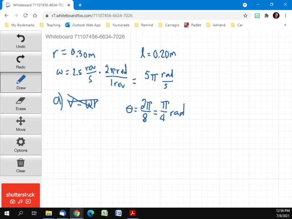 SOLVEDThe wheel in Fig. 1030 has eight equally spaced spokes and a radius of 30 cm. It is