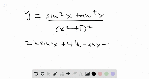 use-logarithmic-differentiation-to-find-the-derivative-of-the-function-yfracsin-2-x-tan-4-xleftx21ri