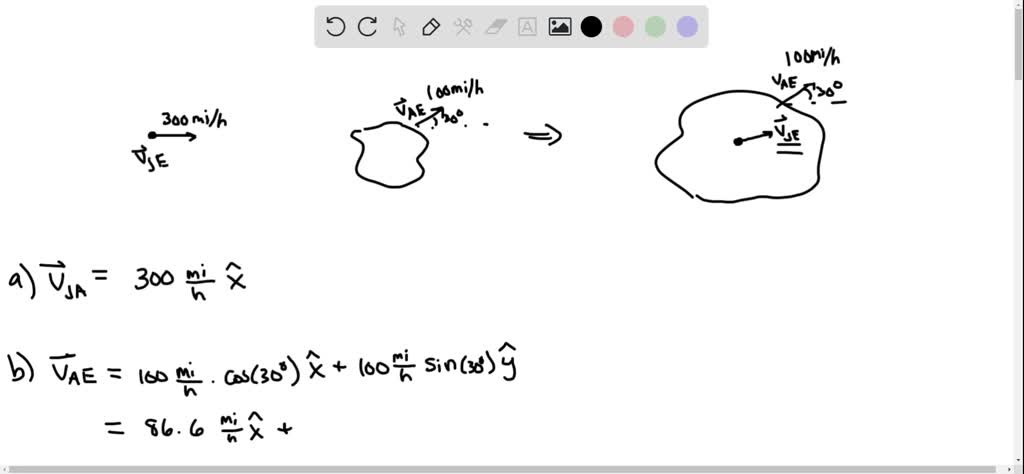 SOLVED:A jet airliner moving initially at 3.00 ×10^2 mi / h due east