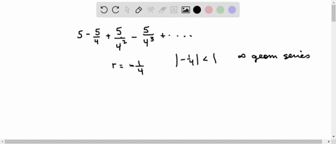 either-use-the-formula-for-the-sum-of-a-geometric-series-to-find-the-sum-or-state-that-the-series-13