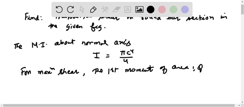 Plot the shear-stress distribution over the cross section of a rod that ...