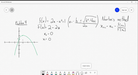 use-newtons-method-to-estimate-the-two-zeros-of-the-function-fx2-x-x21-start-with-x_00-for-the-left-