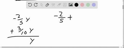 simplify-frac25-yfrac310-y